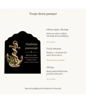 Znicz solarny – Kotwica nadziei - widok produktu