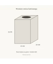 Znicz lustrzany solarny LED – Powracająca pieśń - widok produktu