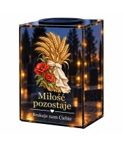 Znicz lustrzany solarny LED – Kłosy wspólnego życia - widok główny