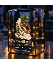 Znicz lustrzany solarny LED – Cisza Wielkiego Piątku - widok produktu