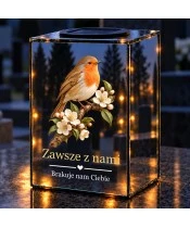 Znicz lustrzany solarny LED – Powracająca pieśń - widok produktu