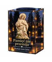 Znicz lustrzany solarny LED – Światło nadziei - widok główny