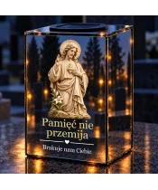 Znicz lustrzany solarny LED – Światło nadziei - widok produktu