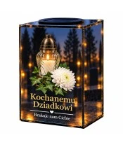 Znicz lustrzany solarny LED – Światło, które pozostaje - widok główny