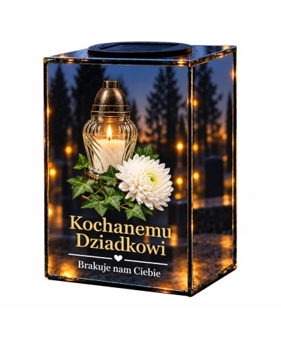 Znicz lustrzany solarny LED – Światło, które pozostaje - widok główny