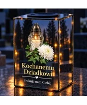 Znicz lustrzany solarny LED – Światło, które pozostaje - widok produktu