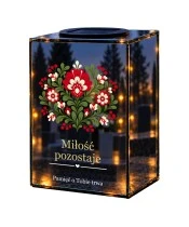 Znicz lustrzany solarny LED – Kwiaty ludowe - widok główny