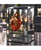 Znicz lustrzany solarny LED – Święty Jan Chrzciciel - widok produktu