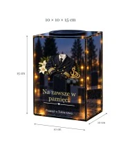 Znicz lustrzany solarny LED – Marynarz - mundur galowy - widok produktu