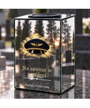 Znicz lustrzany solarny LED – Pilot - czapka lotnicza - widok produktu