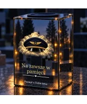 Znicz lustrzany solarny LED – Pilot - czapka lotnicza - widok produktu
