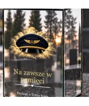 Znicz lustrzany solarny LED – Pilot - czapka lotnicza - widok produktu