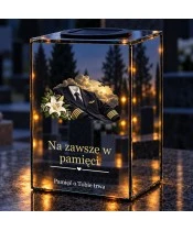 Znicz lustrzany solarny LED – Pilot - mundur galowy - widok produktu