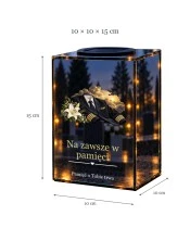 Znicz lustrzany solarny LED – Pilot - mundur galowy - widok produktu