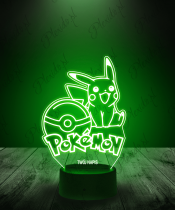 Lampka LED 3D Plexido Pokemony Pikachu