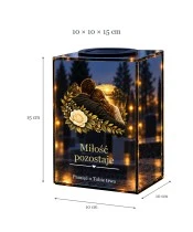 Znicz lustrzany solarny LED – Przytuleni na zawsze - widok produktu