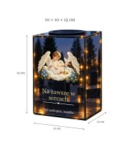Znicz lustrzany solarny LED – Narodzony dla nieba - widok produktu