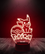 Lampka LED 3D Plexido Pokemony Pikachu