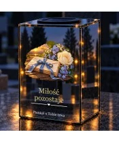Znicz lustrzany solarny LED – List pamięci - widok produktu