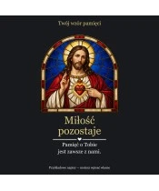 Znicz lustrzany solarny LED – Serce Jezusa w witrażu - widok produktu