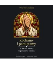 Znicz lustrzany solarny LED – Różaniec pamięci w witrażu - widok produktu