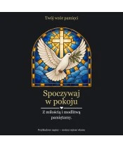 Znicz lustrzany solarny LED – Gołąb pokoju w witrażu - widok produktu
