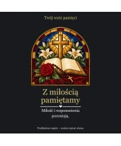 Znicz lustrzany solarny LED – Księga modlitwy w witrażu - widok produktu