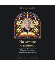 Znicz lustrzany solarny LED ze zdjęciem – Księga pamięci w witrażu - widok produktu