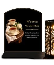 Znicz solarny z tabliczką i lampionem – Wspólne chwile - widok produktu