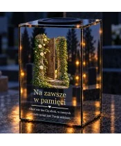Znicz lustrzany solarny LED – Brama wspomnień - widok produktu