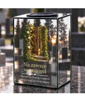 Znicz lustrzany solarny LED – Brama wspomnień - widok produktu