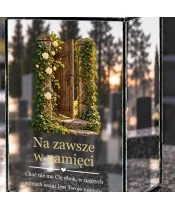 Znicz lustrzany solarny LED – Brama wspomnień - widok produktu