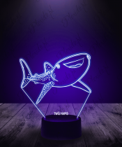 Lampka LED 3D Plexido Baby Shark Rekin
