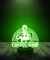 Lampka LED 3D Plexido Kawiarnia Barista - 2