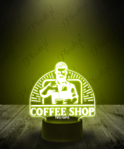 Lampka LED 3D Plexido Kawiarnia Barista - 3