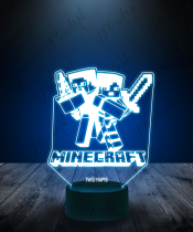 lampka_led_3d_plexido_minecraft_steve_napis