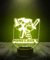 lampka_led_3d_plexido_minecraft_steve_napis