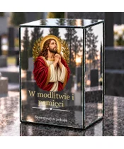 Znicz lustrzany LED – Jezus w Ogrójcu - dzień na grobie