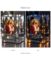 Znicz lustrzany LED – Jezus w Ogrójcu - dzień i noc