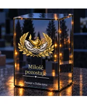 Znicz lustrzany LED – Pielęgniarstwo — Lampa pamięci - noc na grobie