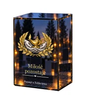 Znicz lustrzany LED – Pielęgniarstwo — Lampa pamięci - białe tło