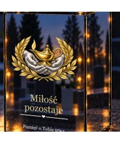 Znicz lustrzany LED – Pielęgniarstwo — Lampa pamięci - zbliżenie