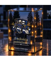 Znicz lustrzany LED – Ratownik medyczny — Niosłeś pomoc - noc na grobie