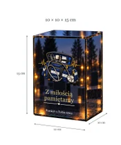 Znicz lustrzany LED – Ratownik medyczny — Niosłeś pomoc - wymiary