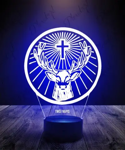 Lampka LED 3D Plexido Jagermeister Logo