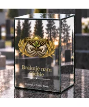 Znicz lustrzany LED – Rolnik — Za trud i serce - dzień na grobie
