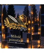 Znicz lustrzany LED – Nauczyciel — Dobro trwa - zbliżenie