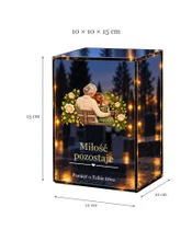 Znicz lustrzany LED – Babcia z wnuczką - wymiary