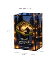 Znicz lustrzany LED – Wspólne korzenie - wymiary
