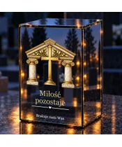 Znicz lustrzany LED – Pamięci naszej rodziny - noc na grobie